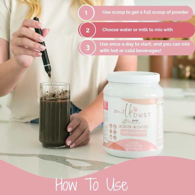 Milk Dust vegan dairy-free lifestyle shot emphasizing allergy-friendly nutrition.