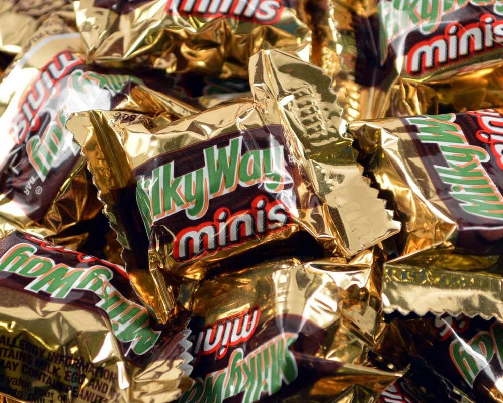 Milky Way Bite Size Candy Bars 3 lb bag for sharing and movie night snacking.