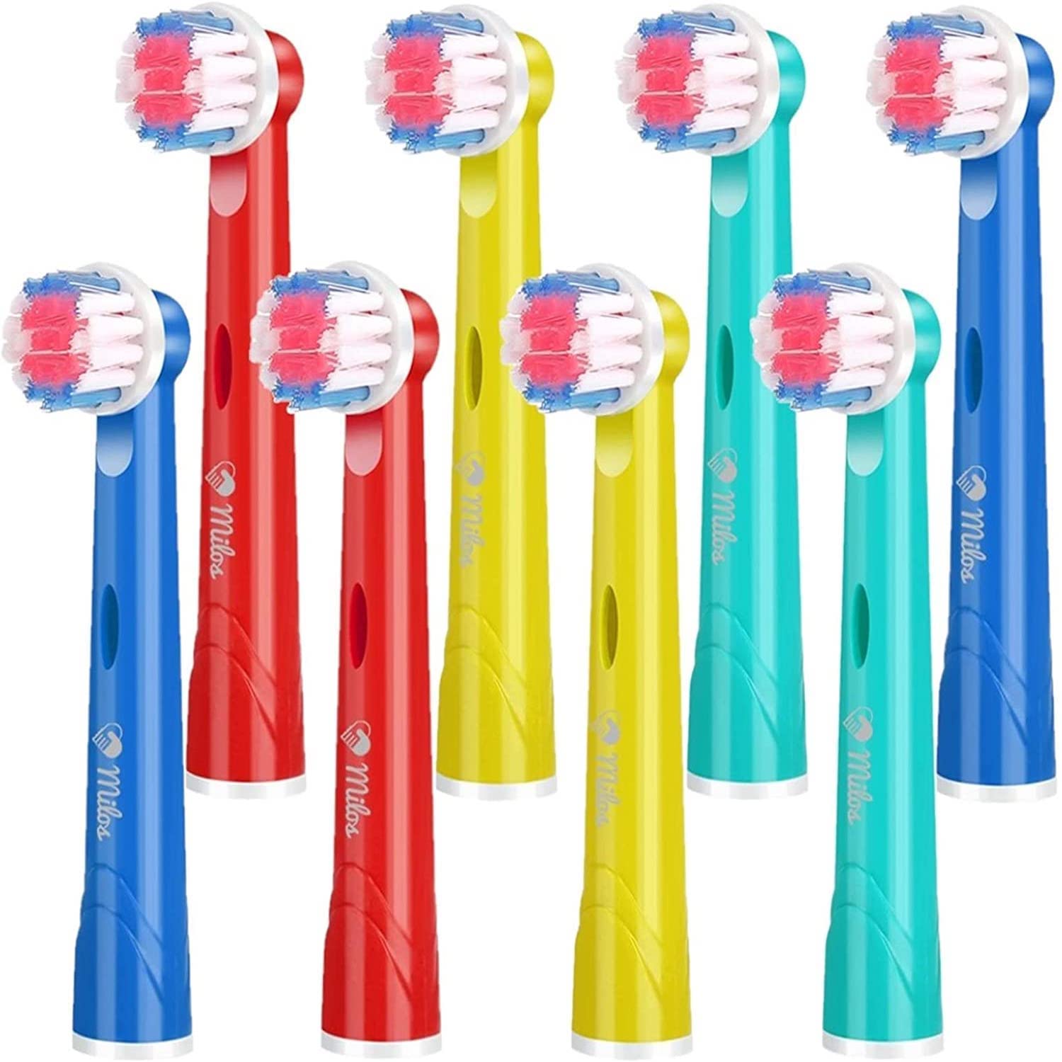 Milos electric toothbrush replacement heads 8-pack, Oral-B compatible