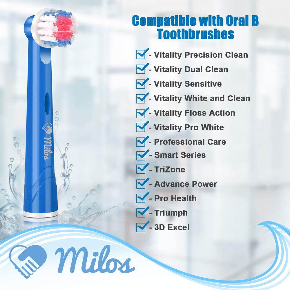 Oral-B compatible Milos brush heads for Braun toothbrushes