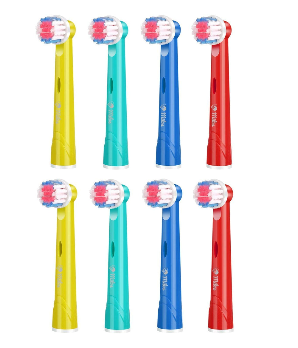 Pack of 8 Milos replacement heads for Vitality, Precision, Sensitive, White, Clean Triumph