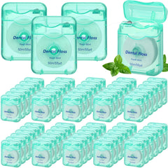 Mimorou Mint Flavored Dental Floss 60 Pack – 50m per floss, packaging image