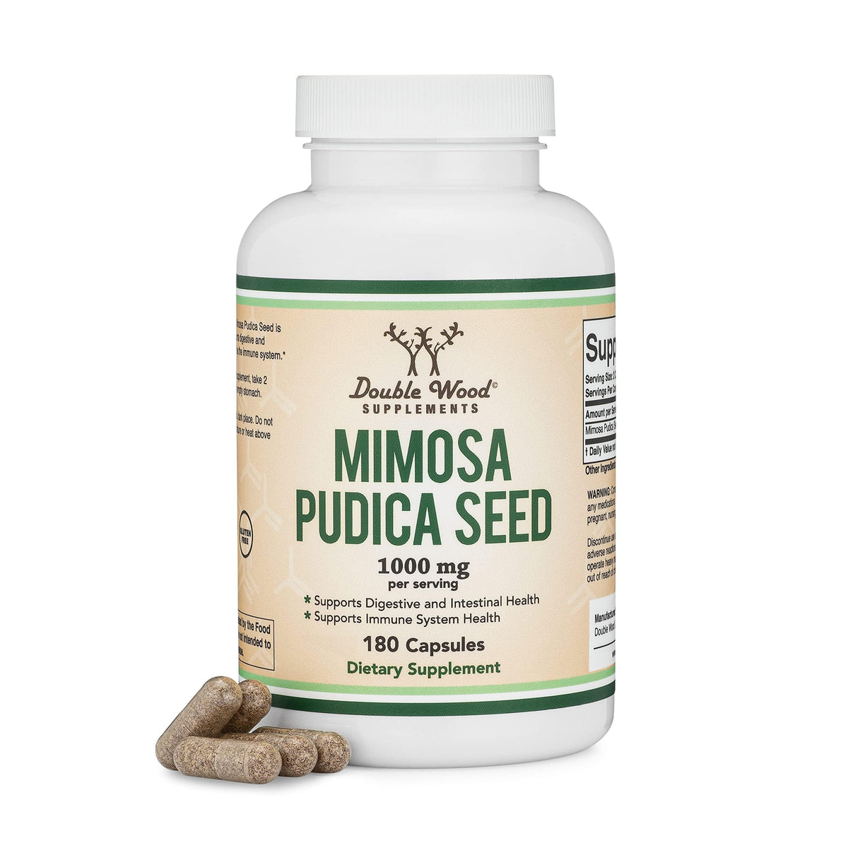 Mimosa Pudica Seed Capsules bottle front view