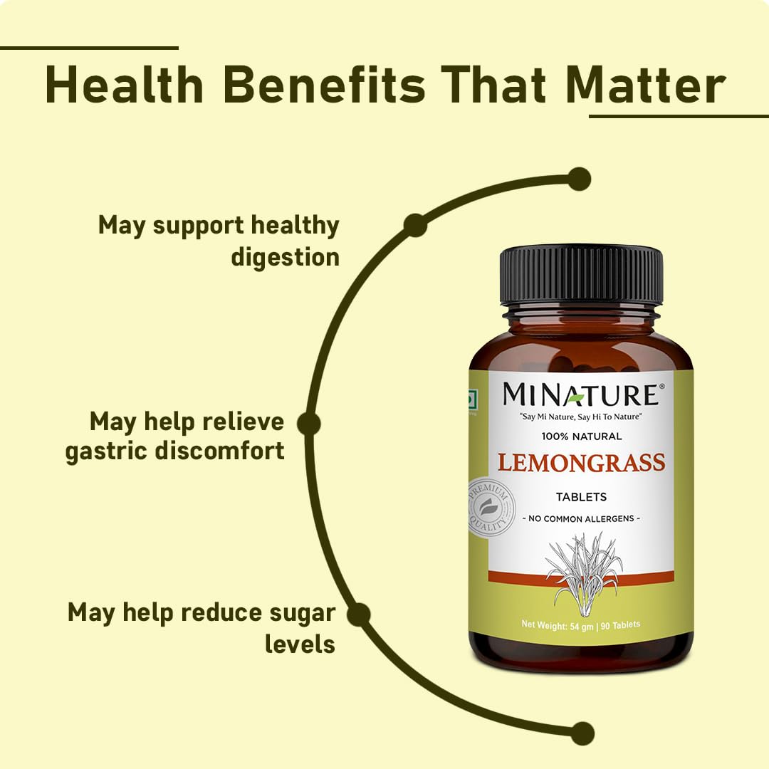 Ingredients listing featuring lemongrass extract