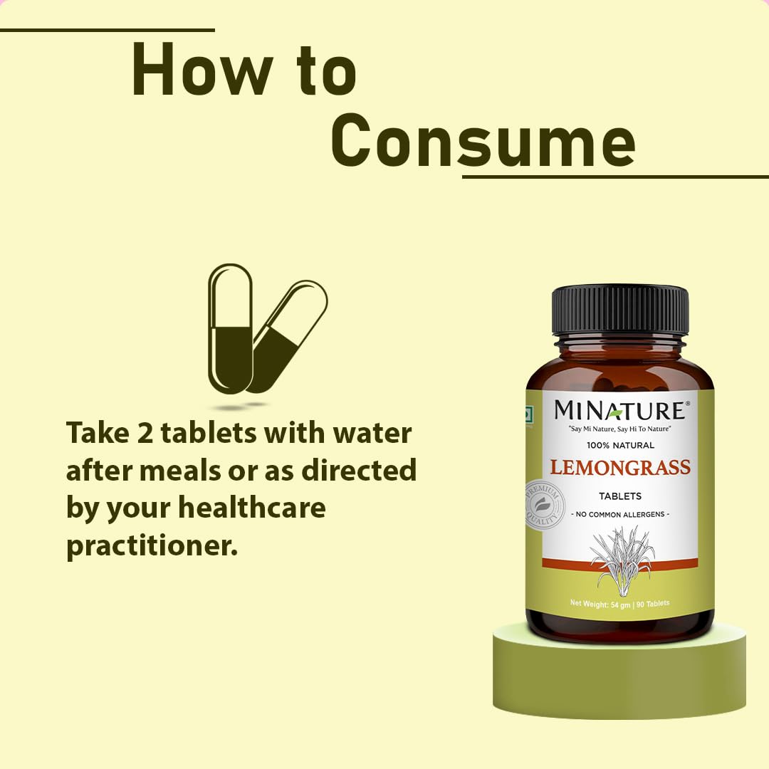 Sealed bottle of lemongrass tablets for freshness