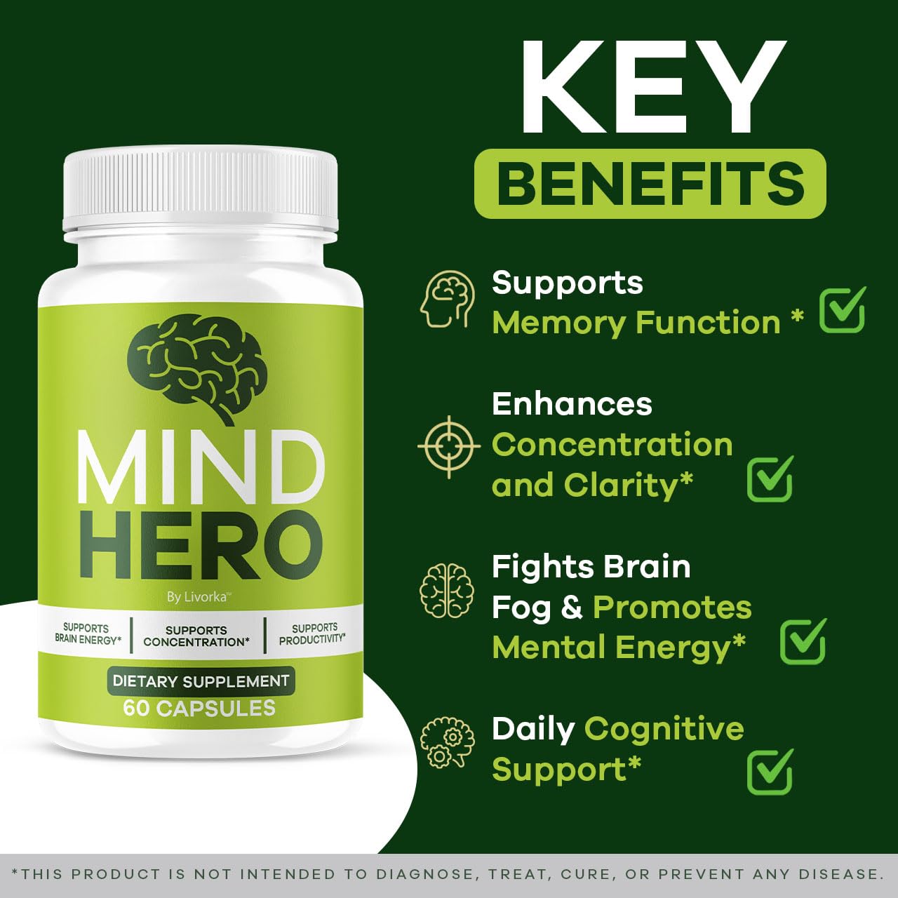 Close-up of Mind Hero Capsules ingredients