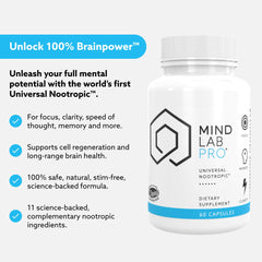 Mind Lab Pro bottle with label visible