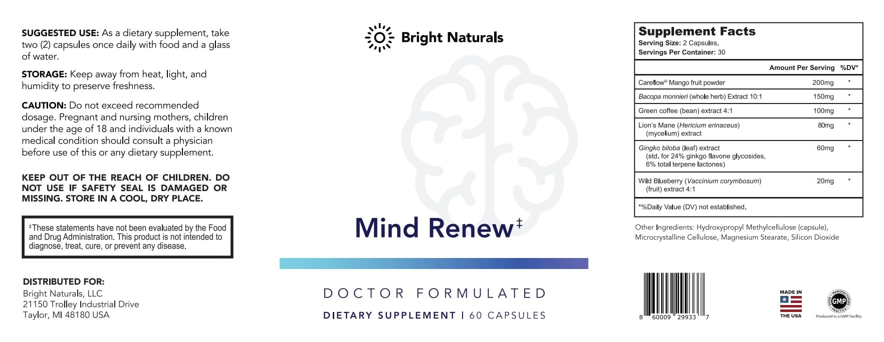 Lifestyle image of a person taking Mind Renew for focus