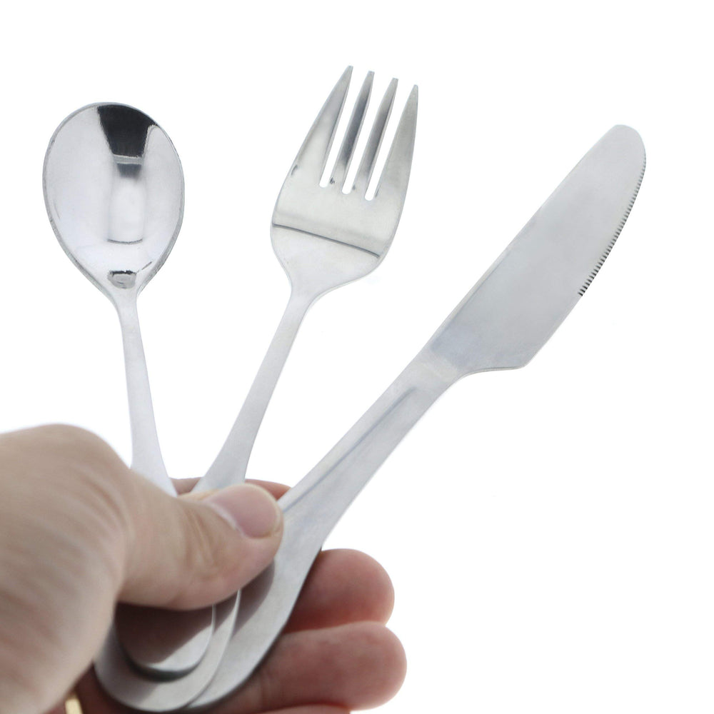 Two flatware sets included for clean use