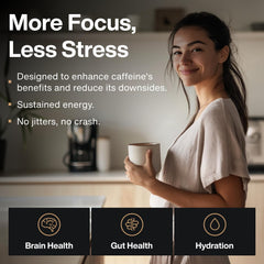 Single-serve Mindful stick pack ready to add to coffee