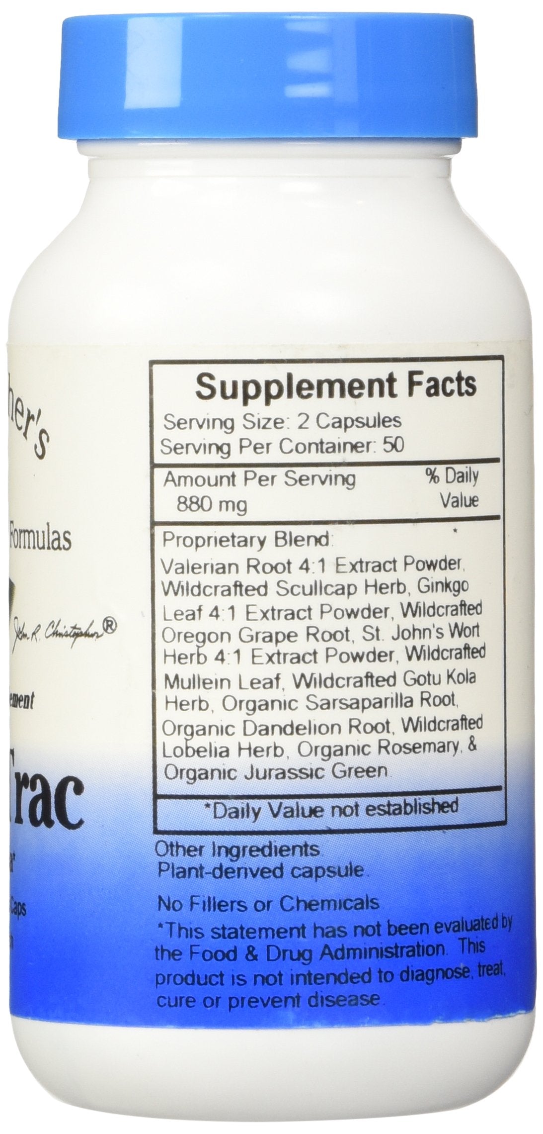 Close-up of MindTrac Formula bottle showing capsules