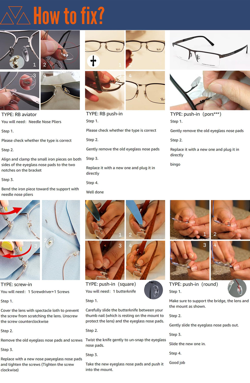 Mini screwdriver included for on-the-go repairs