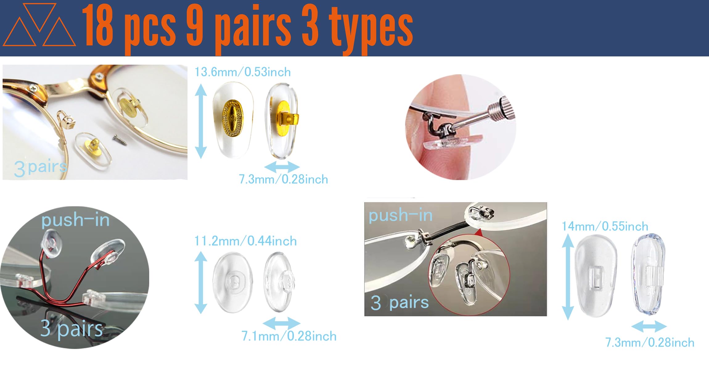 Eight-piece precision screwdriver set for glasses