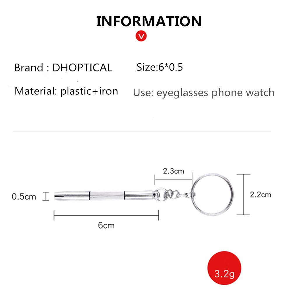 Keychain ring design on the mini screwdriver