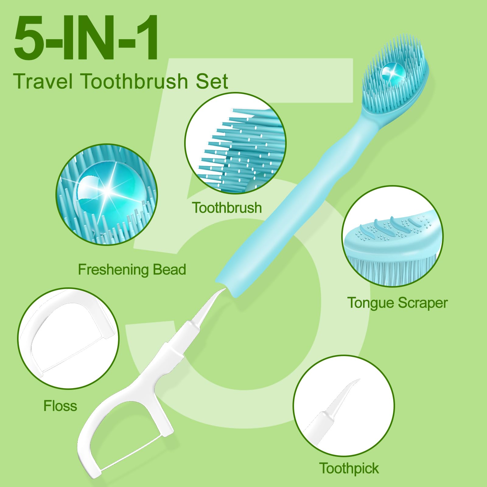 Dental floss capability integrated into toothbrush