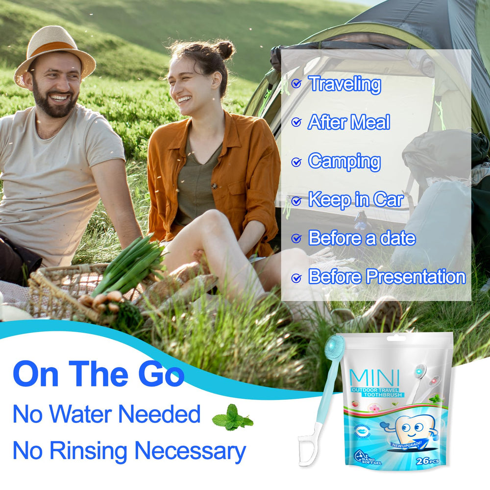 Product packaging showing travel kit and accessories