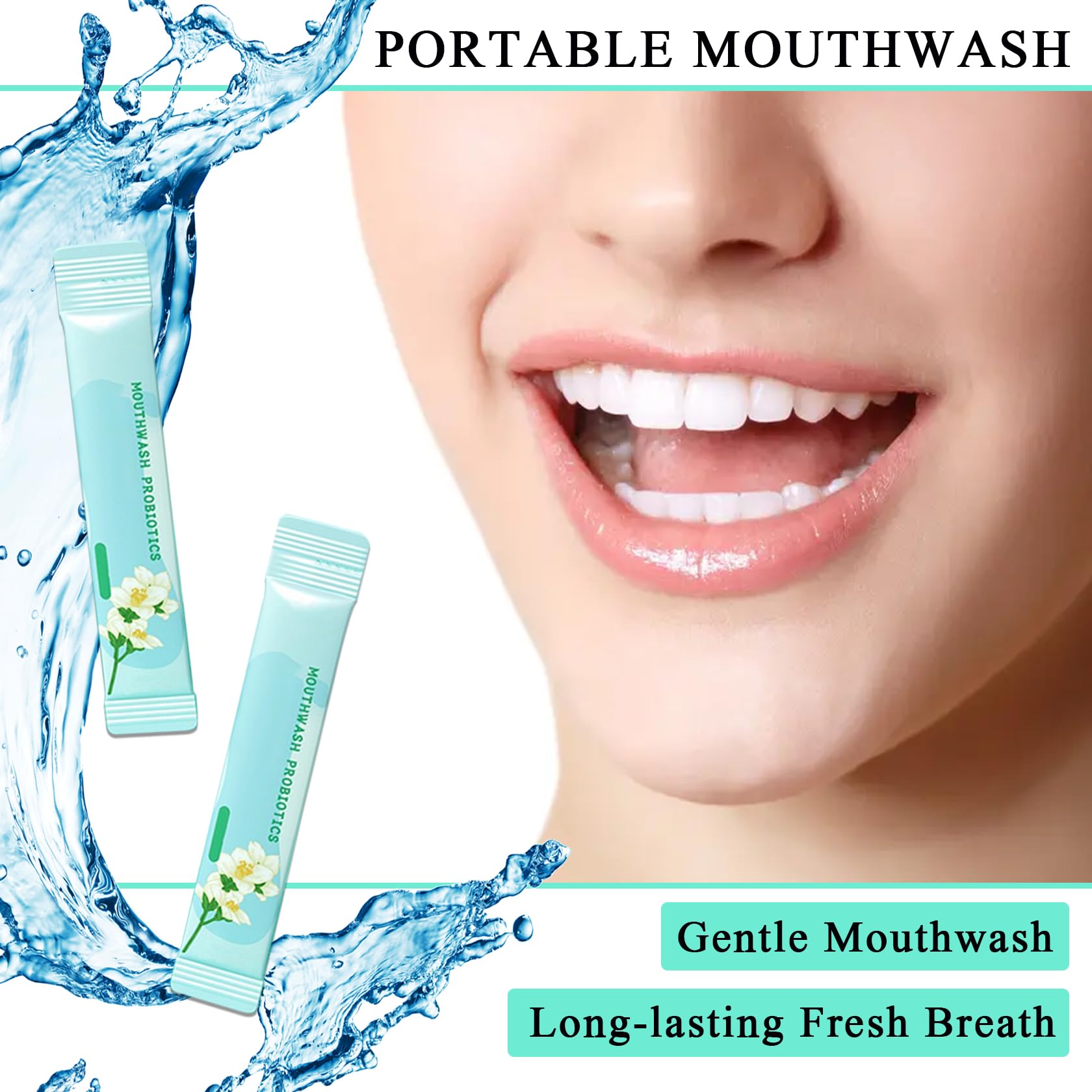 Mini mouthwash kit with 60 travel packets