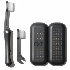Minibox folding travel toothbrush with case closed