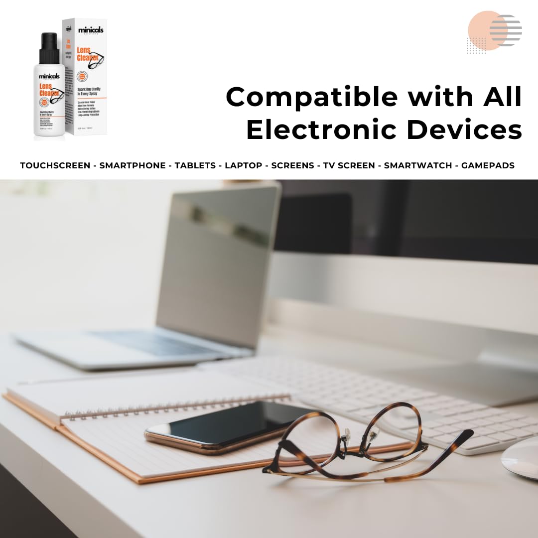 All-in-one lens cleaning kit ready for on-the-go use