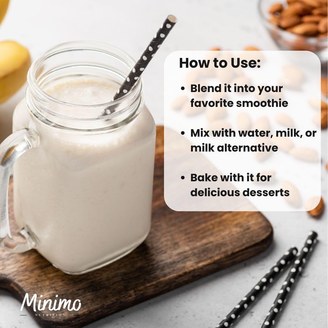 Minimo Nutrition Whey Isolate Vanilla oatmeal bowl demonstrates versatile breakfast protein boost