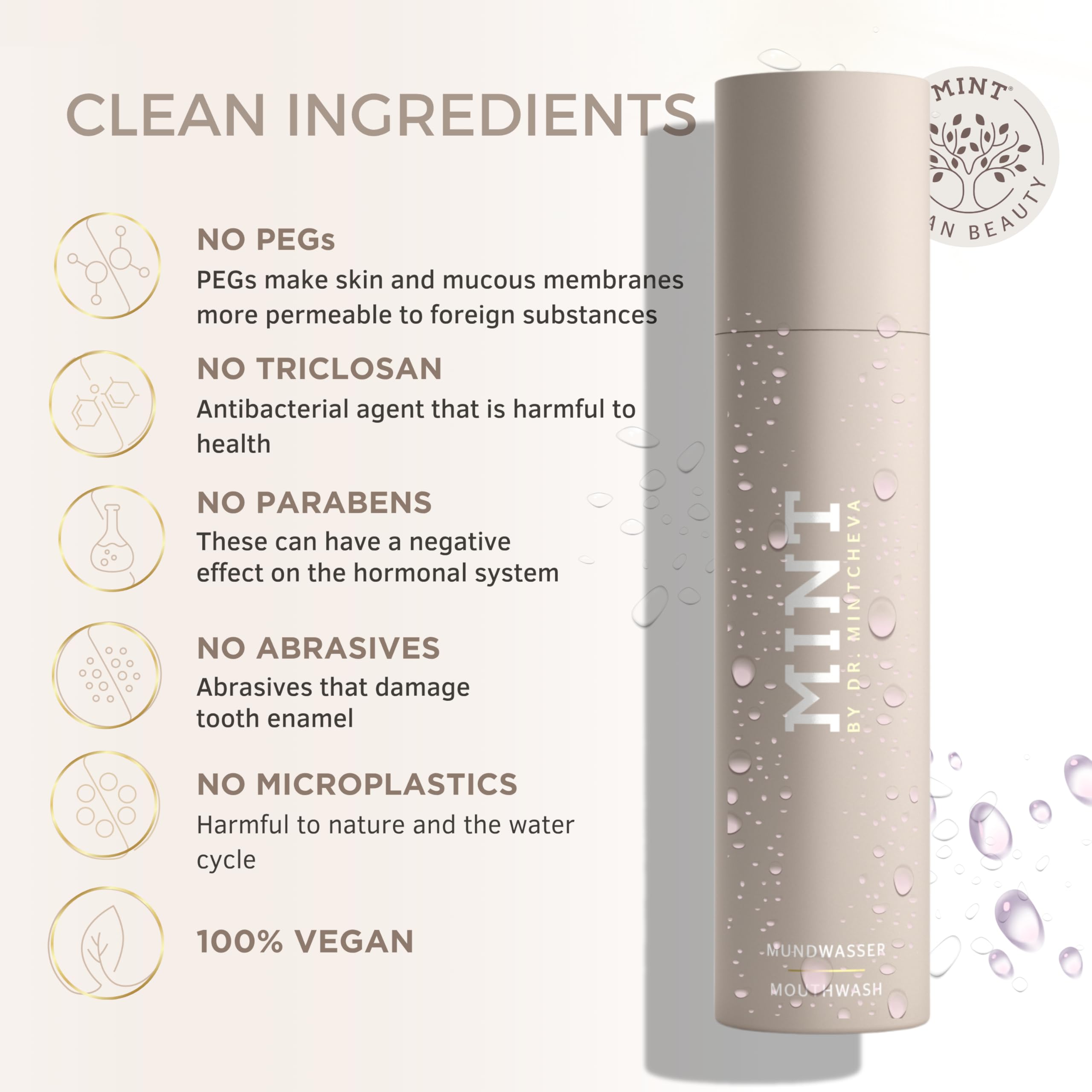 Ingredient highlights: vitamin B12, peppermint oil, cucumber extract