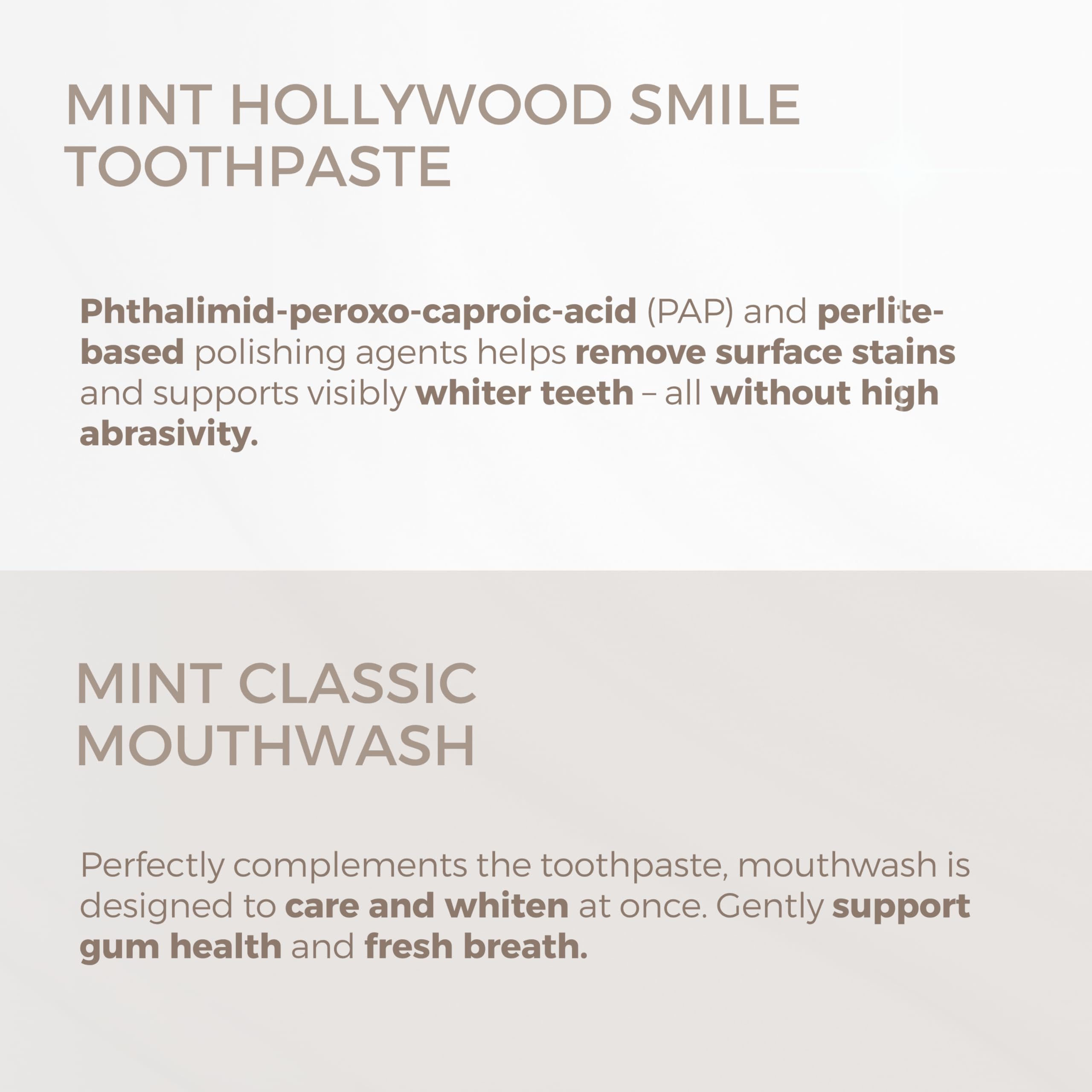 Minimalist product packaging with mint green accents