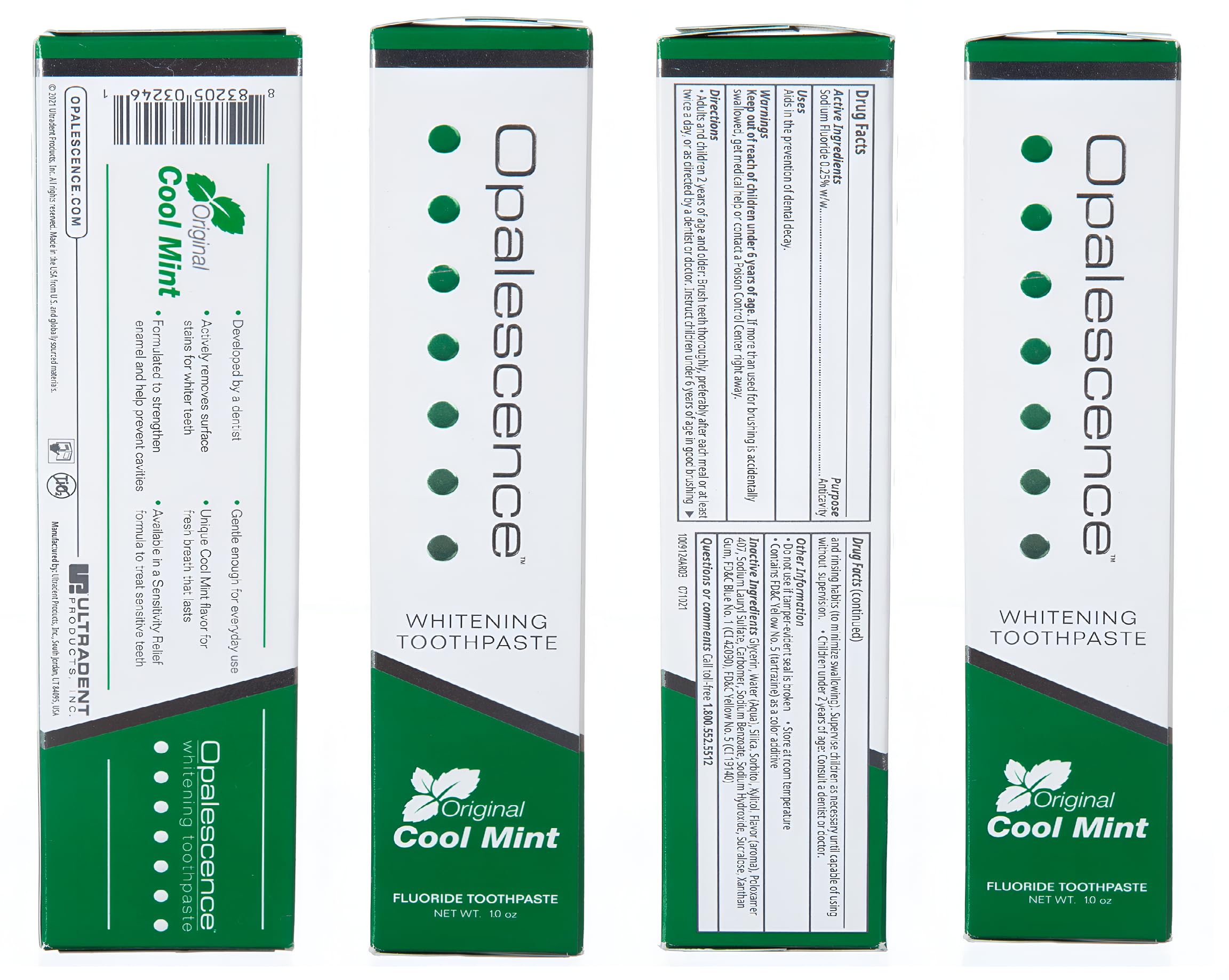 Mint flavor imagery for Opalescence toothpaste