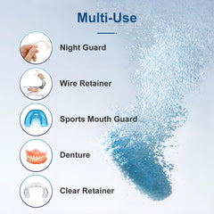 Mint-flavor cleaning tablets for mouth guards and retainers
