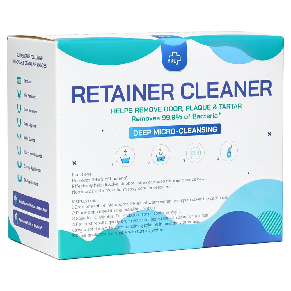 Mint flavor cleaning tablets close-up