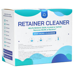 Mint flavor cleaning tablets close-up