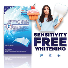 Whitening strip after use with mint flavor