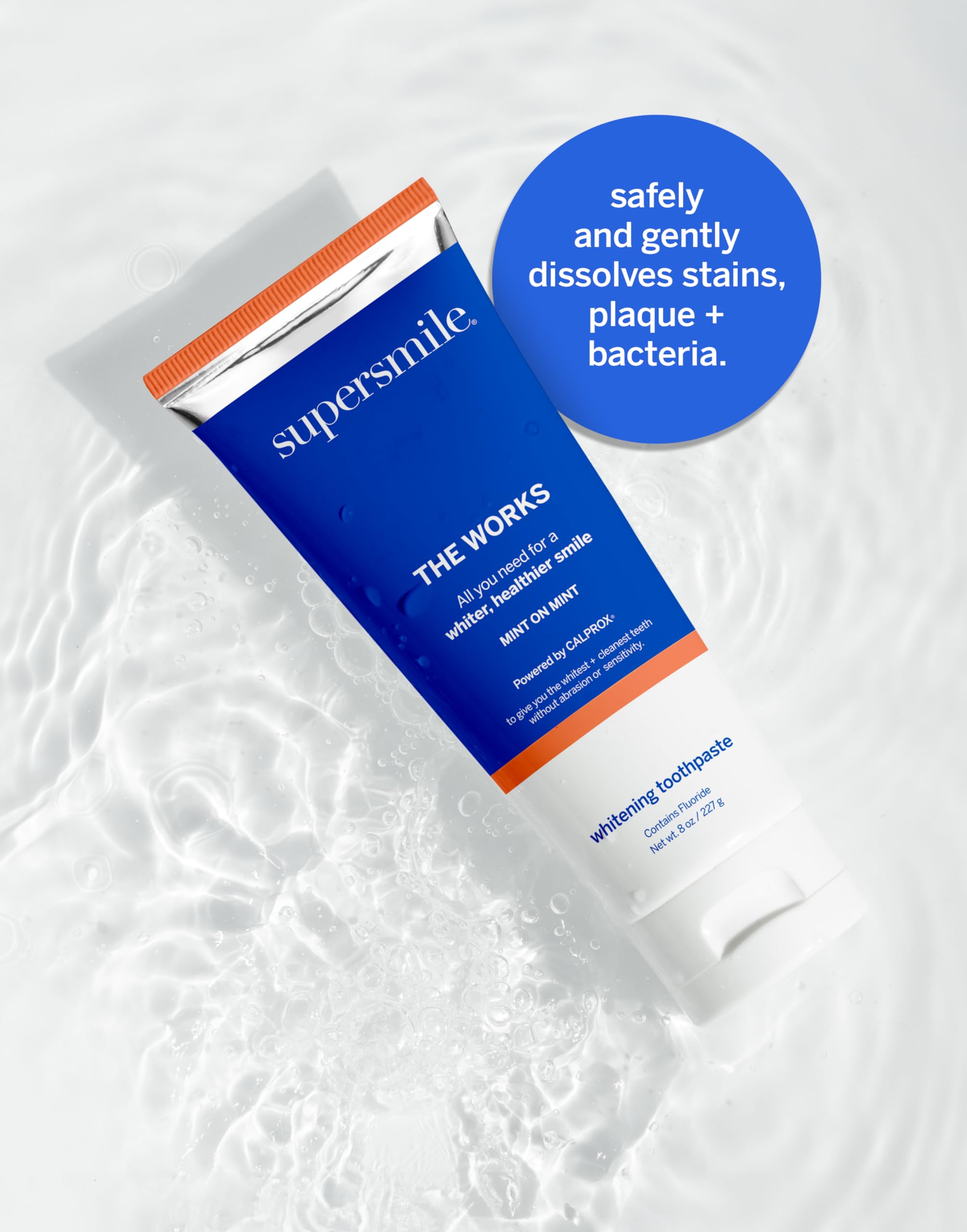 Mint toothpaste texture during application