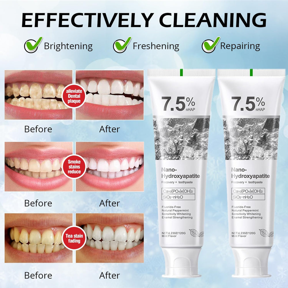 Mint flavor toothpaste with fresh breath graphic