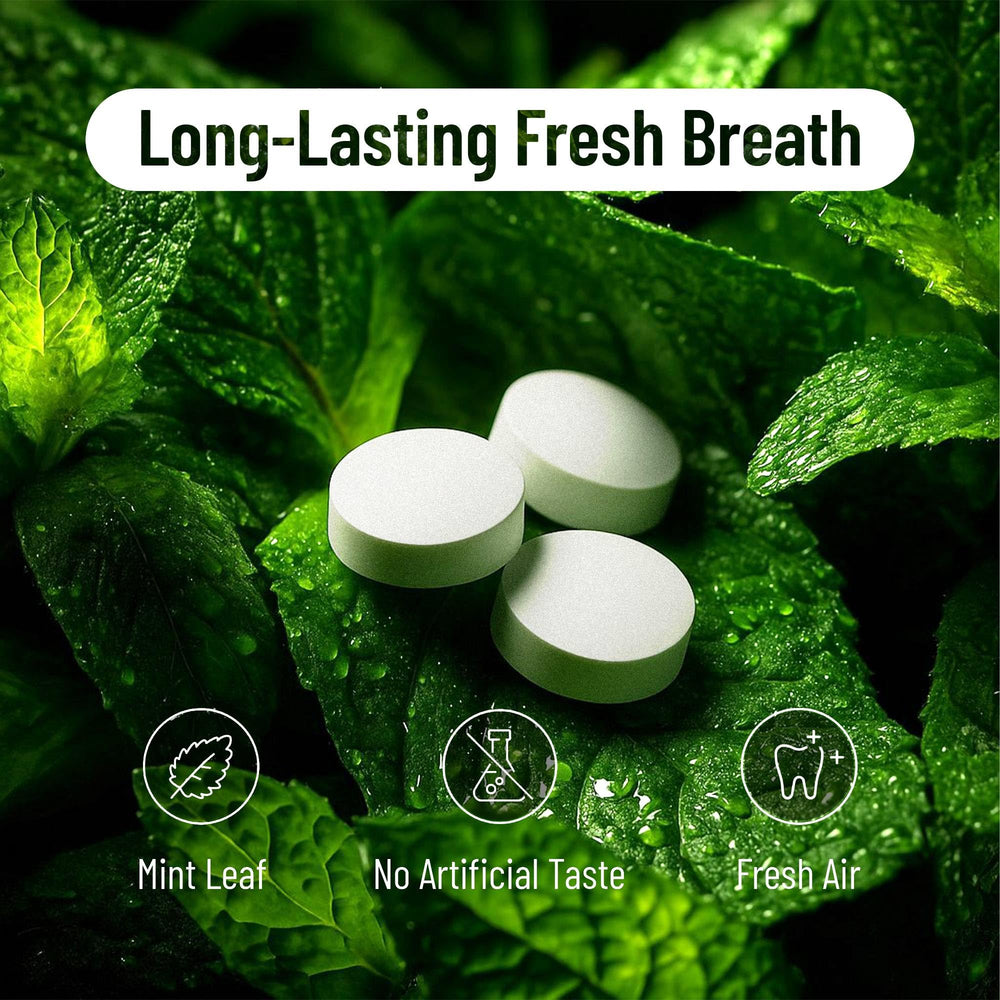 Mint flavor toothpaste tablets for adults