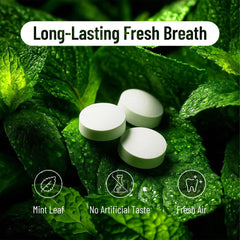 Mint flavor toothpaste tablets for adults