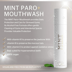 Mint PARO+ packaging box and bottle