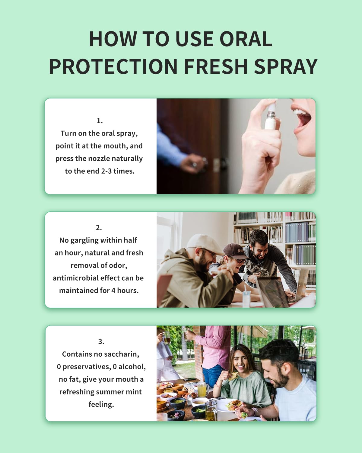 Alcohol-free and saccharin-free label