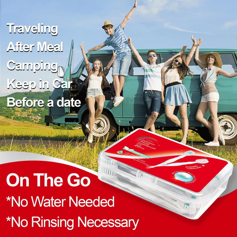 Dual flavors Fresh Mint and Sweet Peach bristles