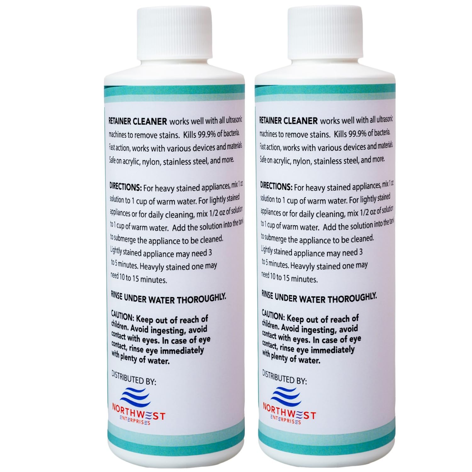 Mint scented dental appliance cleaner for everyday use