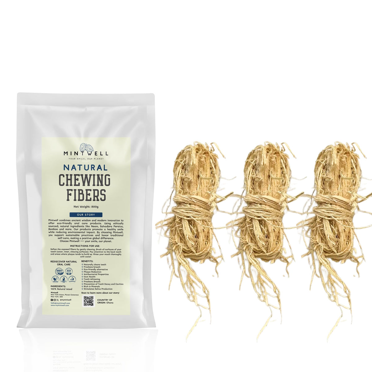 Mintwell Natural Chewing Fibers 10-roll pack