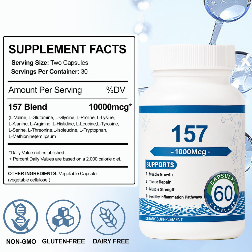 Close-up of vegan peptide capsule