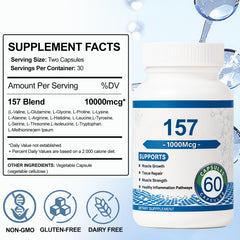 Close-up of vegan peptide capsule