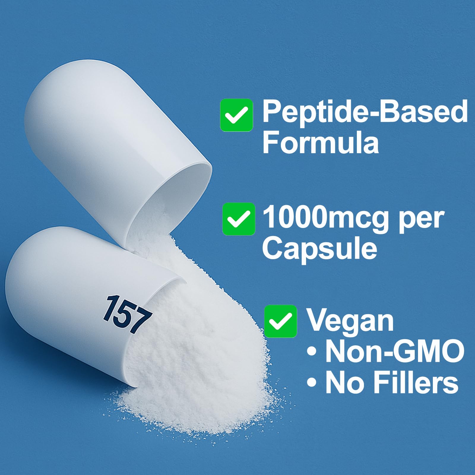 Active individual taking collagen peptide capsules