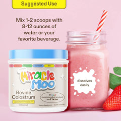 Gut health benefits from Miracle Moo colostrum and ImmunoLin