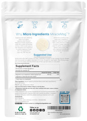 Side view of MiracleMag Calm Magnesium Powder 1lb packaging