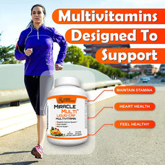 MiracleMulti bottle with 120 softgels side view