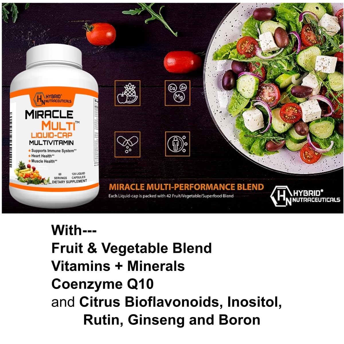 MiracleMulti bottle and packaging with label