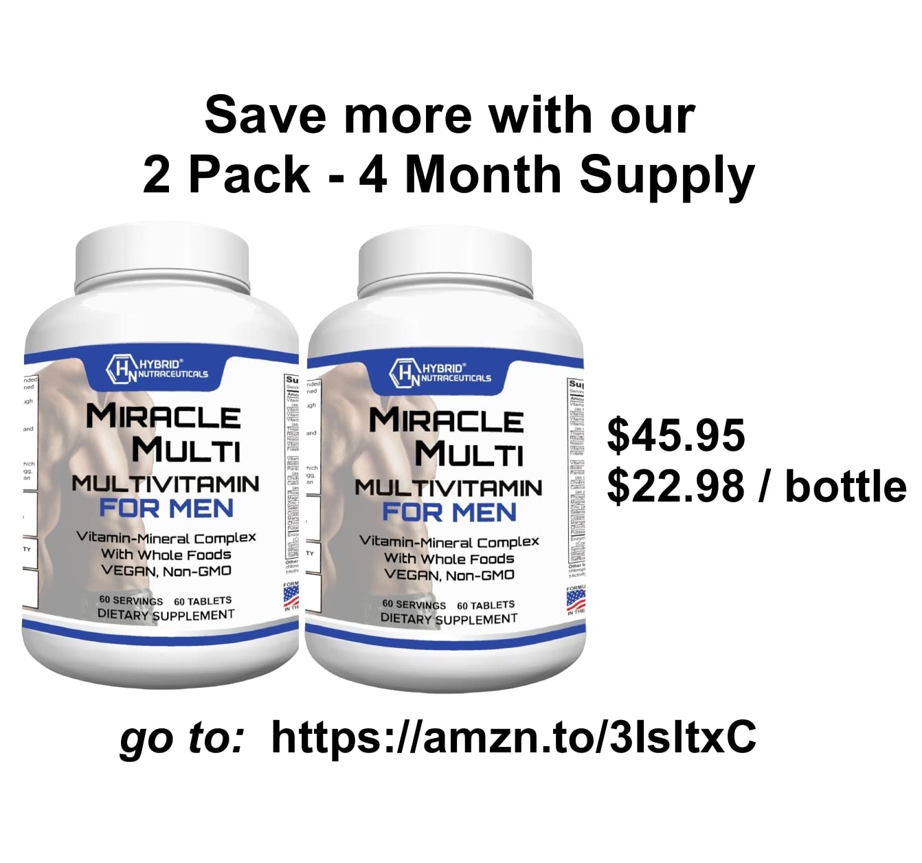 Packaging showing MiracleMulti 60-day supply