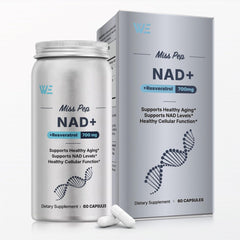 Miss Pep NAD+ supplement bottle with 60 capsules