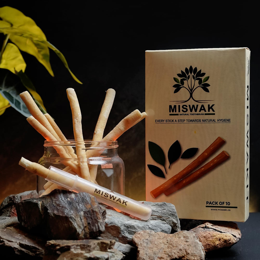 Miswak Sticks 10-pack with Vacuum Holder